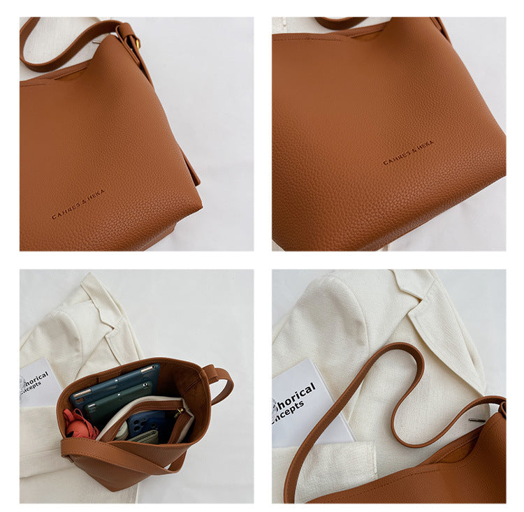 This Year's Trend Retro Small Bag New Women's Bag High-End Crossbody Bag Niche Design Super Popular Bucket Bag