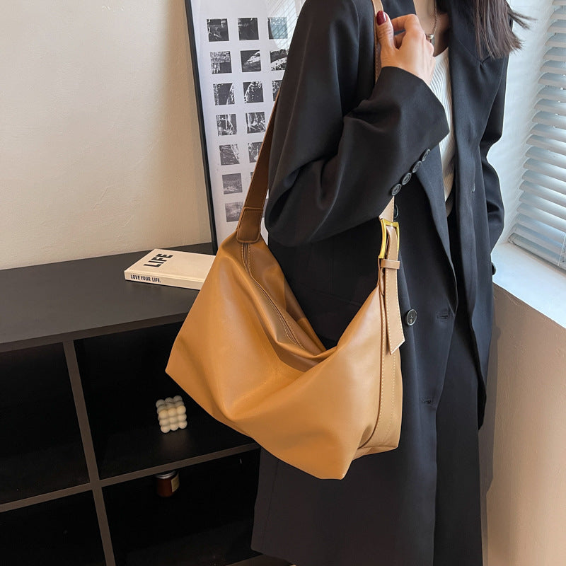 Korean Retro Bag New Fashion Trendy Single Shoulder Bag Versatile Elegant Crossbody Underarm Bag