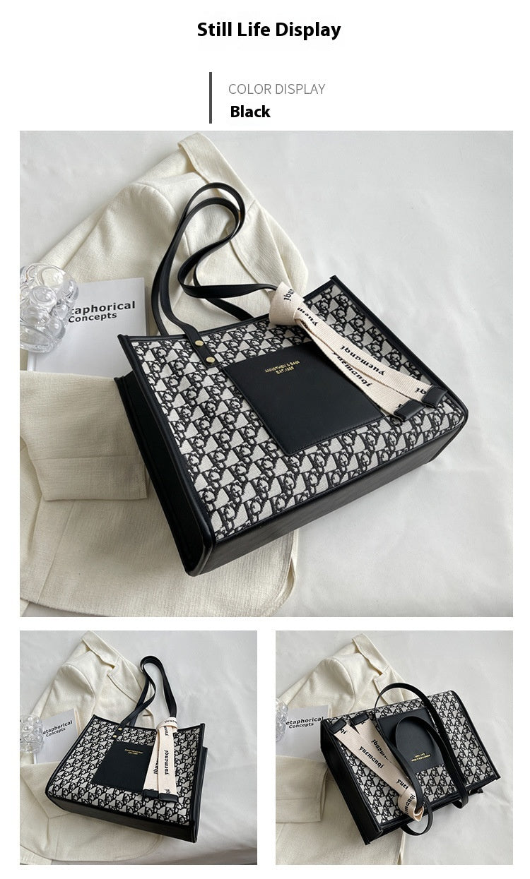New Versatile Commuter Shoulder Bag Fashionable High-Quality Texture Retro Handbag Tote Bag