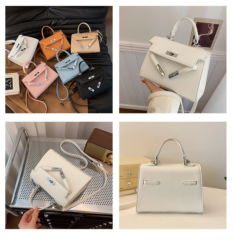 High-end Light Luxury Niche Soft Leather Crossbody Bag Fashion Handbag Underarm Bag