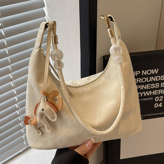 High-end Light Luxury Niche Bag. Fashionable Korean Version Large Capacity Commuter Crossbody Dumpling Underarm Bag