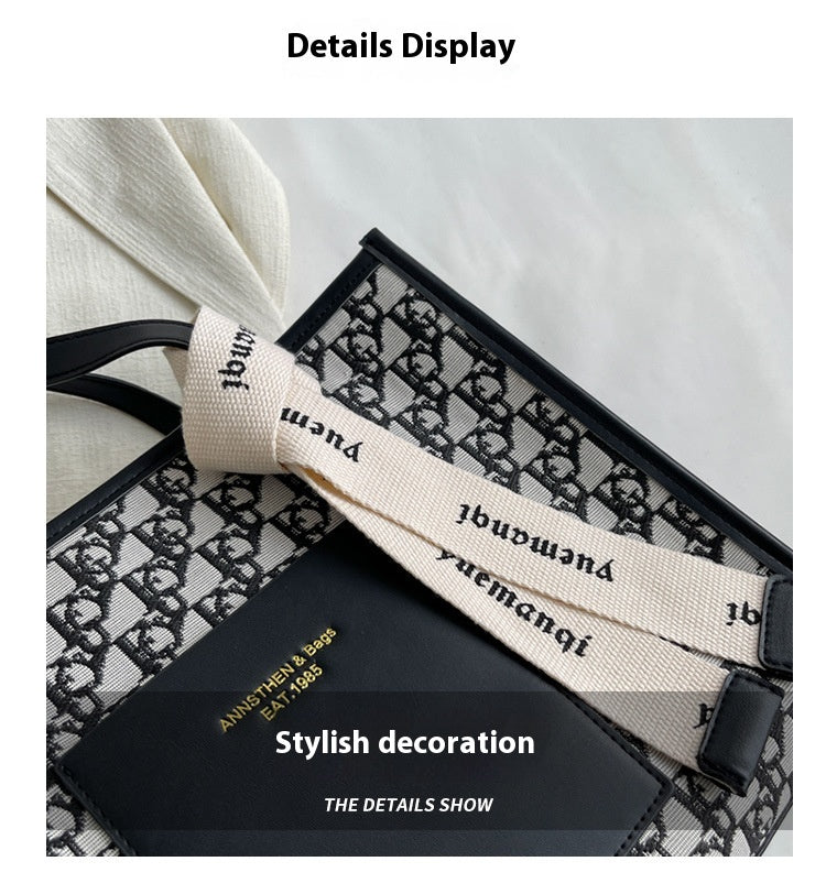 New Versatile Commuter Shoulder Bag Fashionable High-Quality Texture Retro Handbag Tote Bag