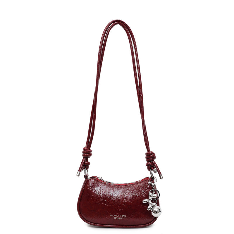 Trendy Popular Niche Underarm Bag. Stylish Versatile Crossbody Bag Super Popular Solid Color Shoulder Bag