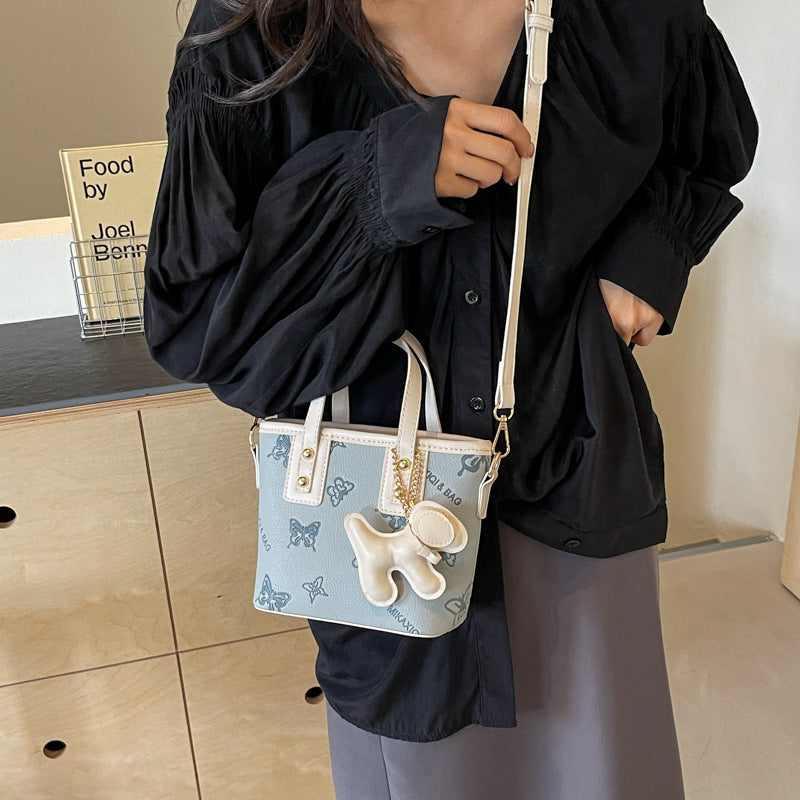 French Niche Fashion Handbag High-Quality Texture Crossbody Bag Casual Versatile Bucket Bag