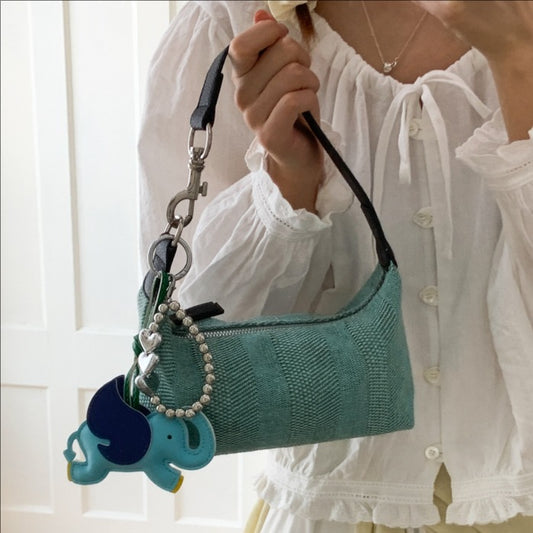 Simple Versatile Fashion Trend Solid Color Underarm Bag Stylish Casual Woven Single Shoulder Crossbody Bag