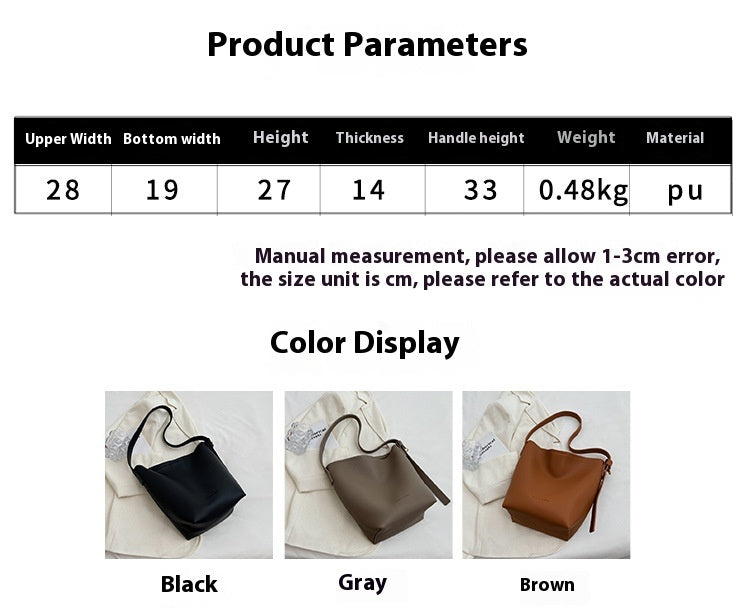 This Year's Trend Retro Small Bag New Women's Bag High-End Crossbody Bag Niche Design Super Popular Bucket Bag
