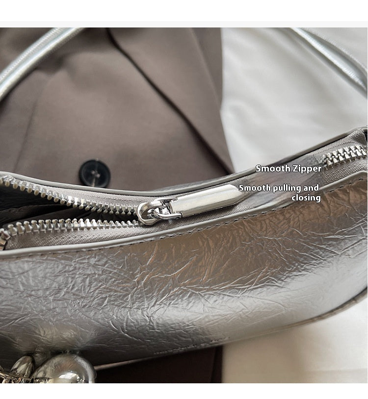 Trendy Popular Niche Underarm Bag. Stylish Versatile Crossbody Bag Super Popular Solid Color Shoulder Bag